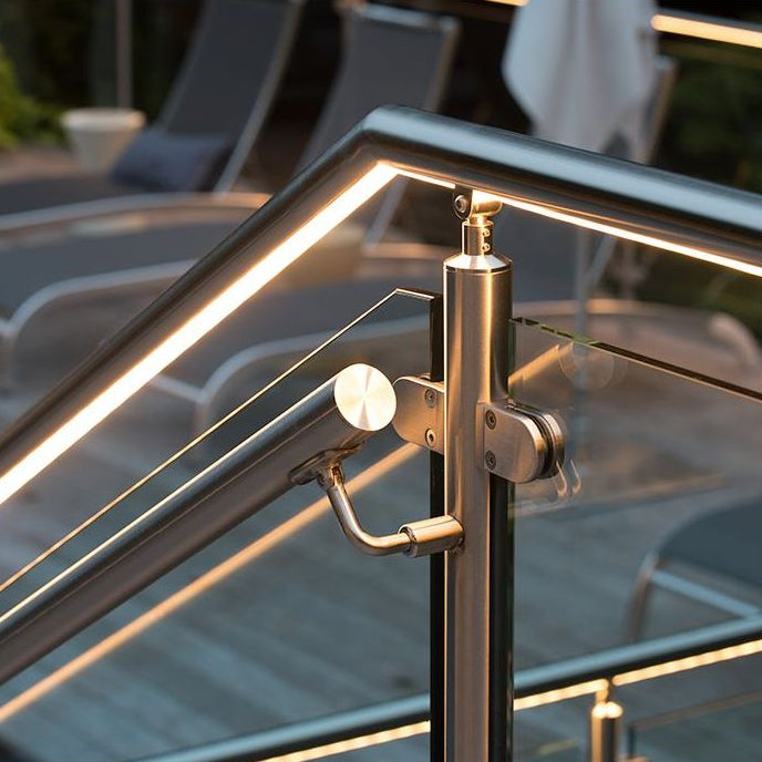 Frameless Glass Railing with Metal Posts: A Sleek Safety Solution - Anewson