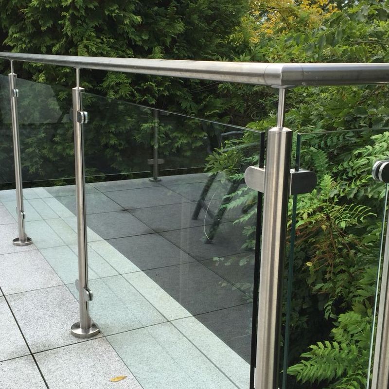 Frameless Glass Railing with Metal Posts: A Sleek Safety Solution - Anewson
