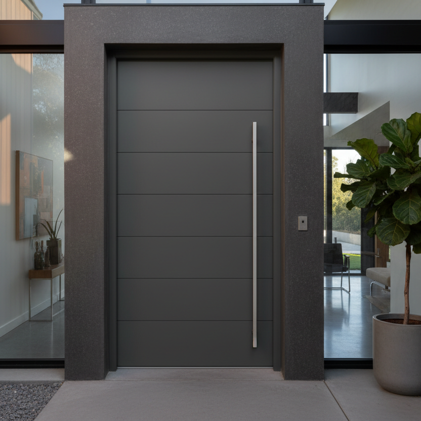 Powder-Coated Aluminum Door