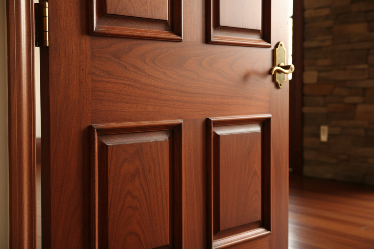 single leaf wooden door