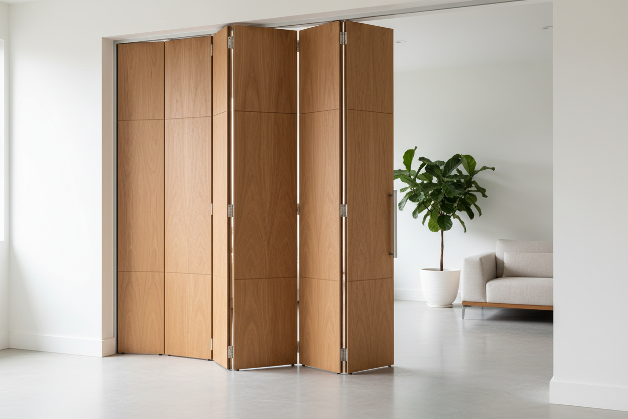 Space-Saving wooden Folding Door