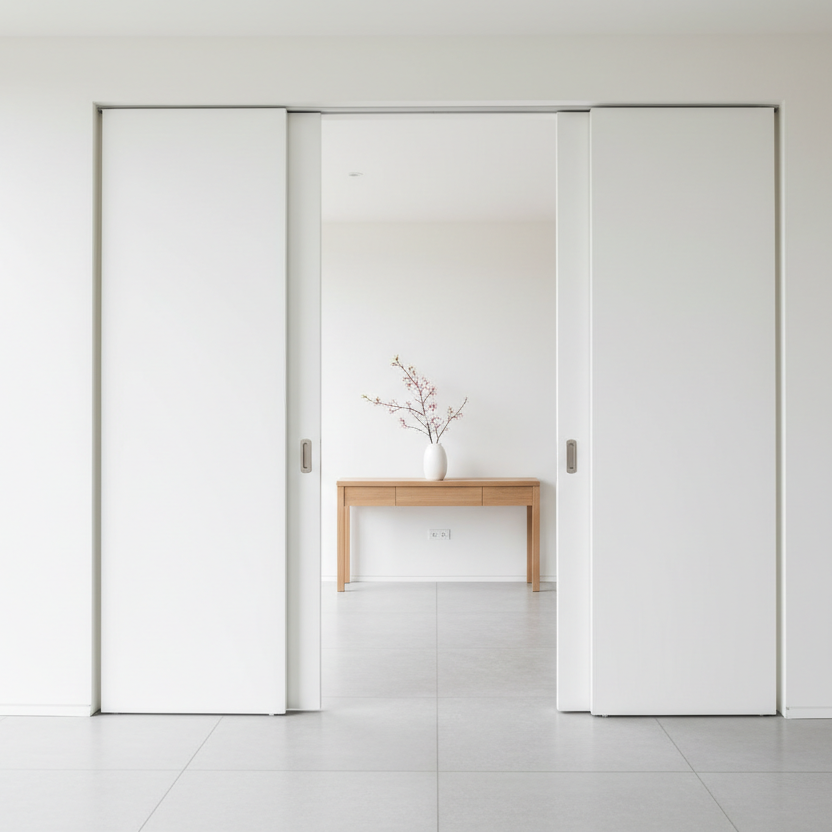 White Pocket Doors
